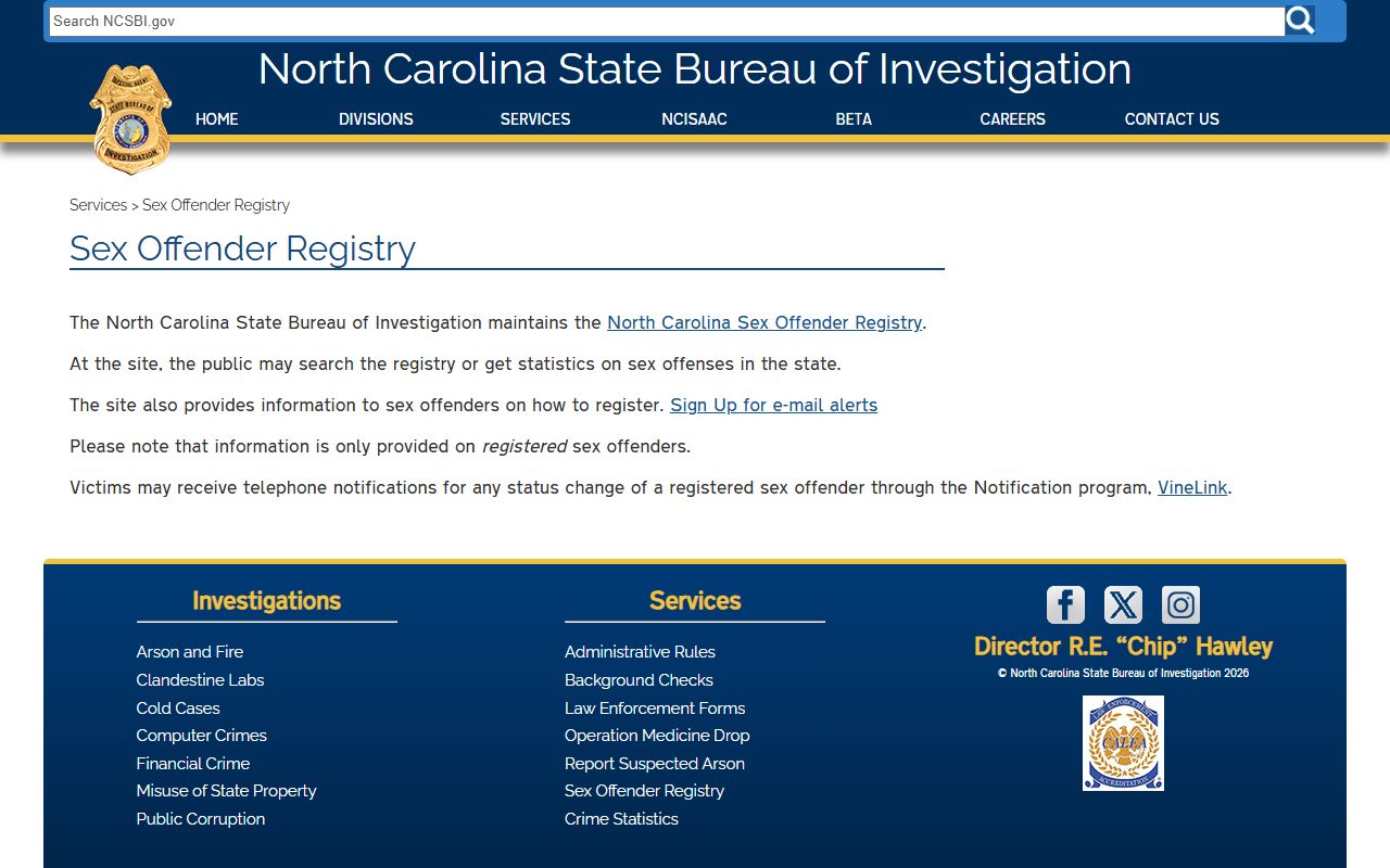 Onslow County warrant search NCSBI registry overview